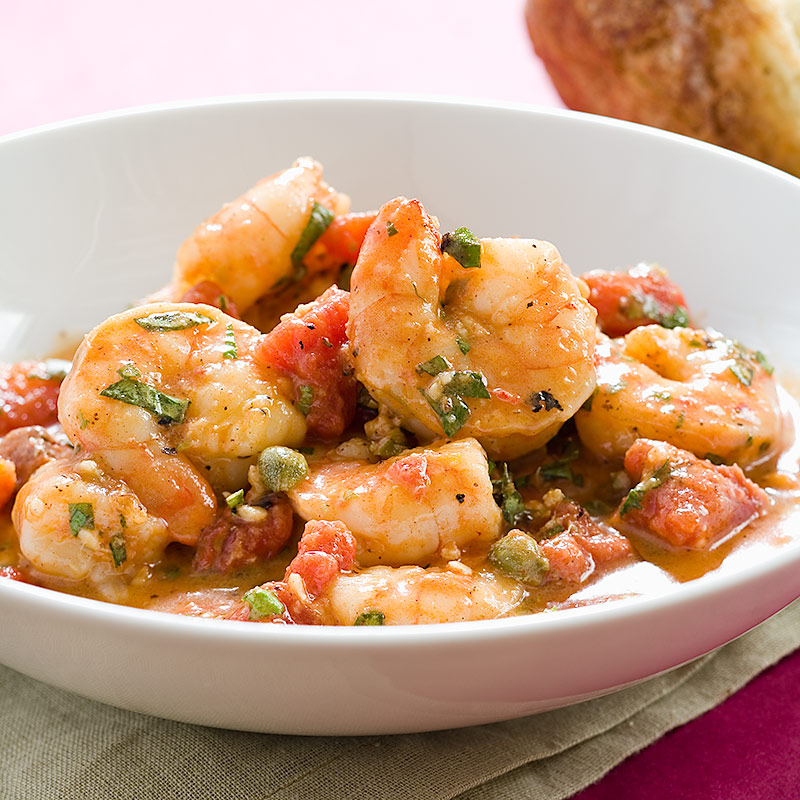 Garlic Shrimp with Basil